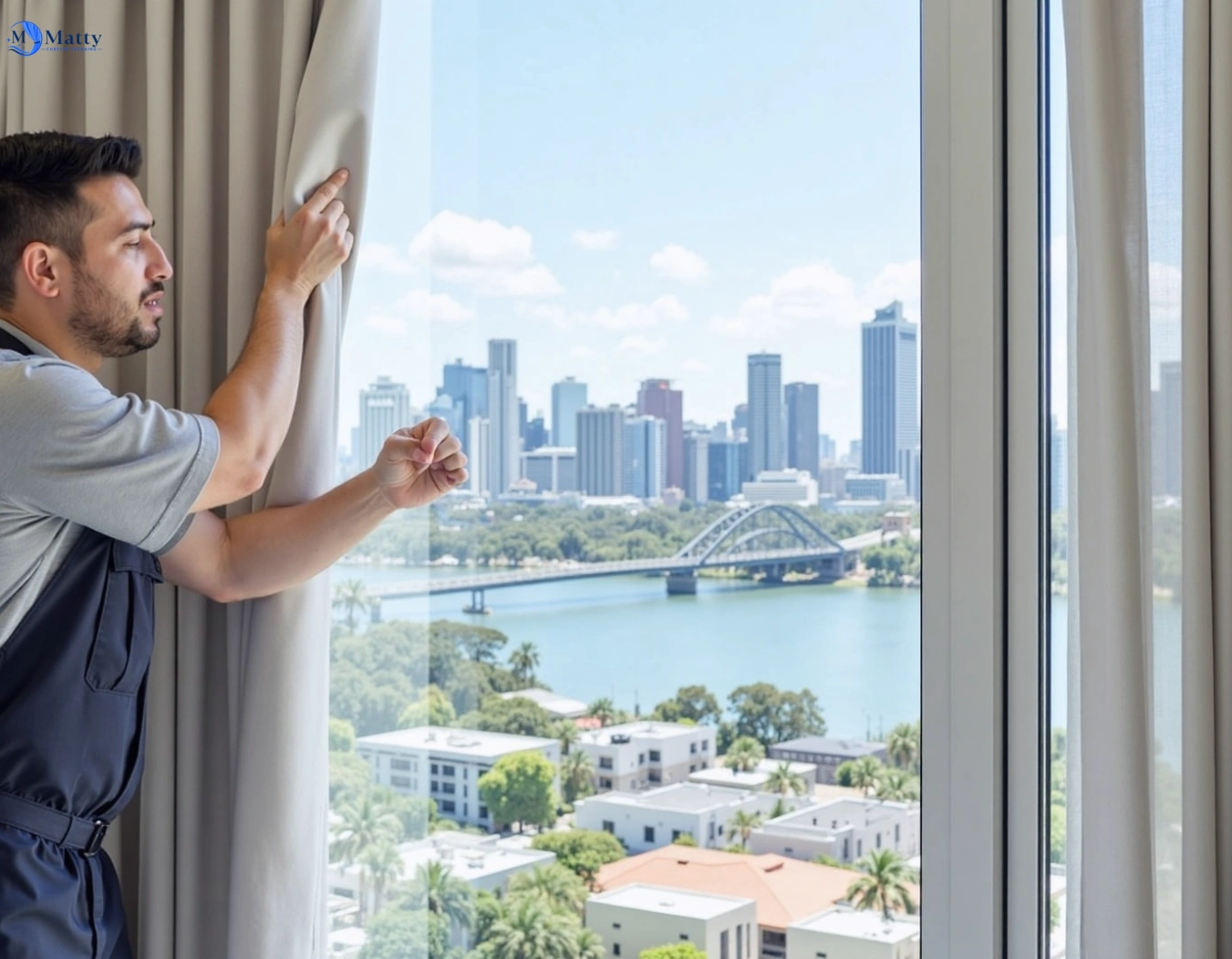 Professional curtain steam cleaning service marayong-nsw QLD by Matty Curtain Cleaning